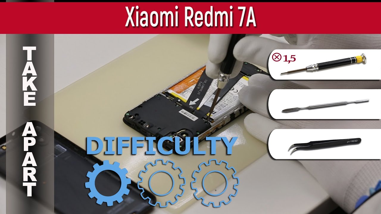 Как разобрать 📱 Xiaomi Redmi 7A M1903C3EG Разборка и ремонт