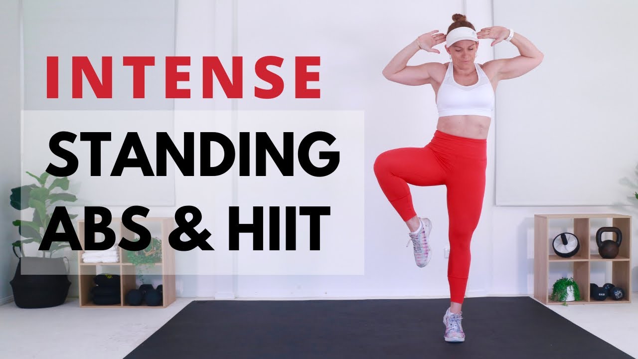 Standing Abs & HIIT Workout | No Equipment Burn