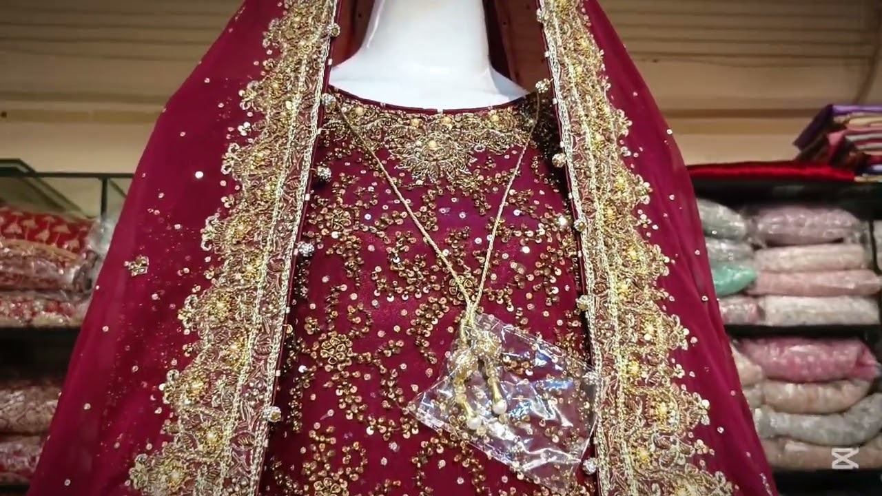 HANDWORK FARSHI SHARARA MATERIAL DARDOZI Location JAMA MALL SHOP NO G 11 