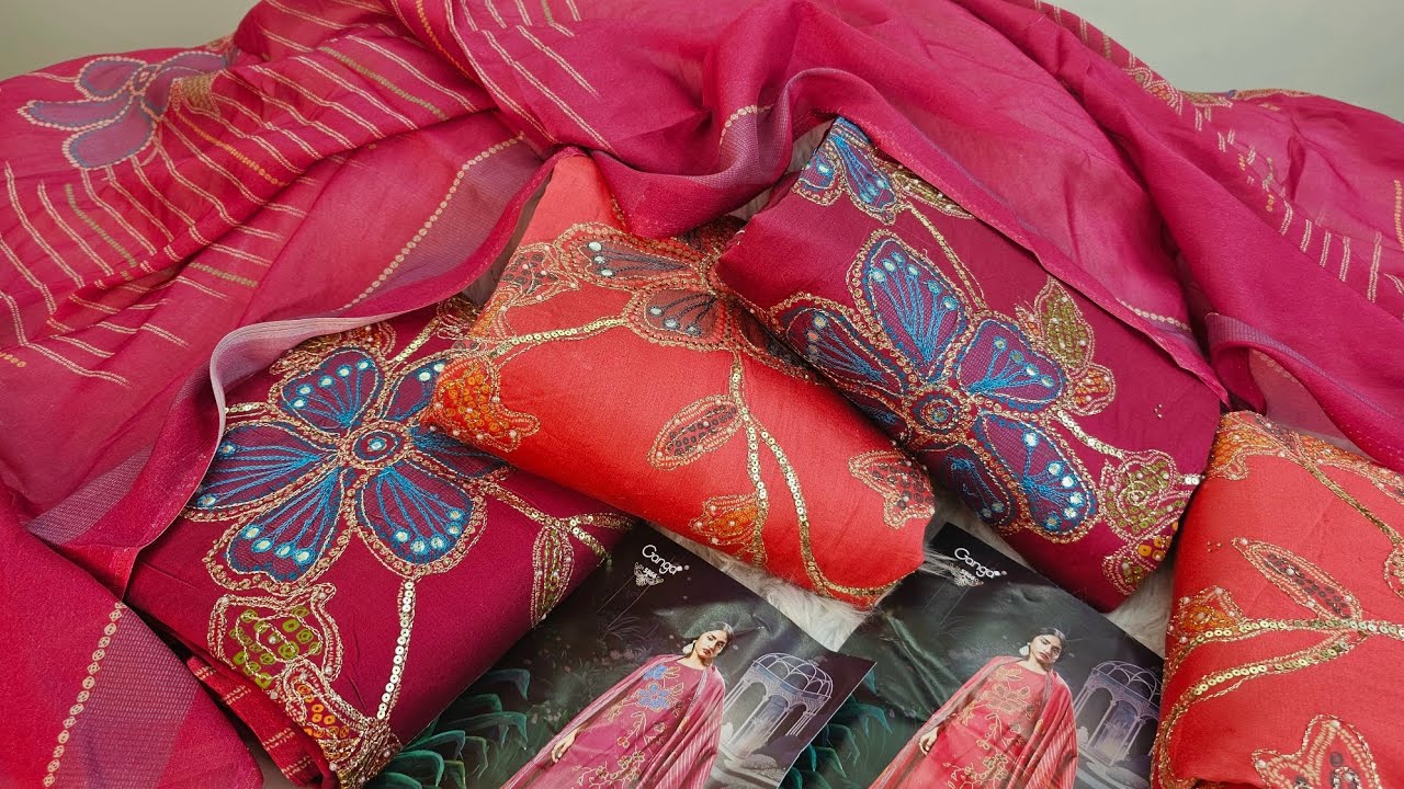 GANGA ইন্ডিয়ান ব্রান্ডের নজরকাড়া ঈদ ড্রেস — indian catalogue boutique three piece 🎉 eid Dress 2026