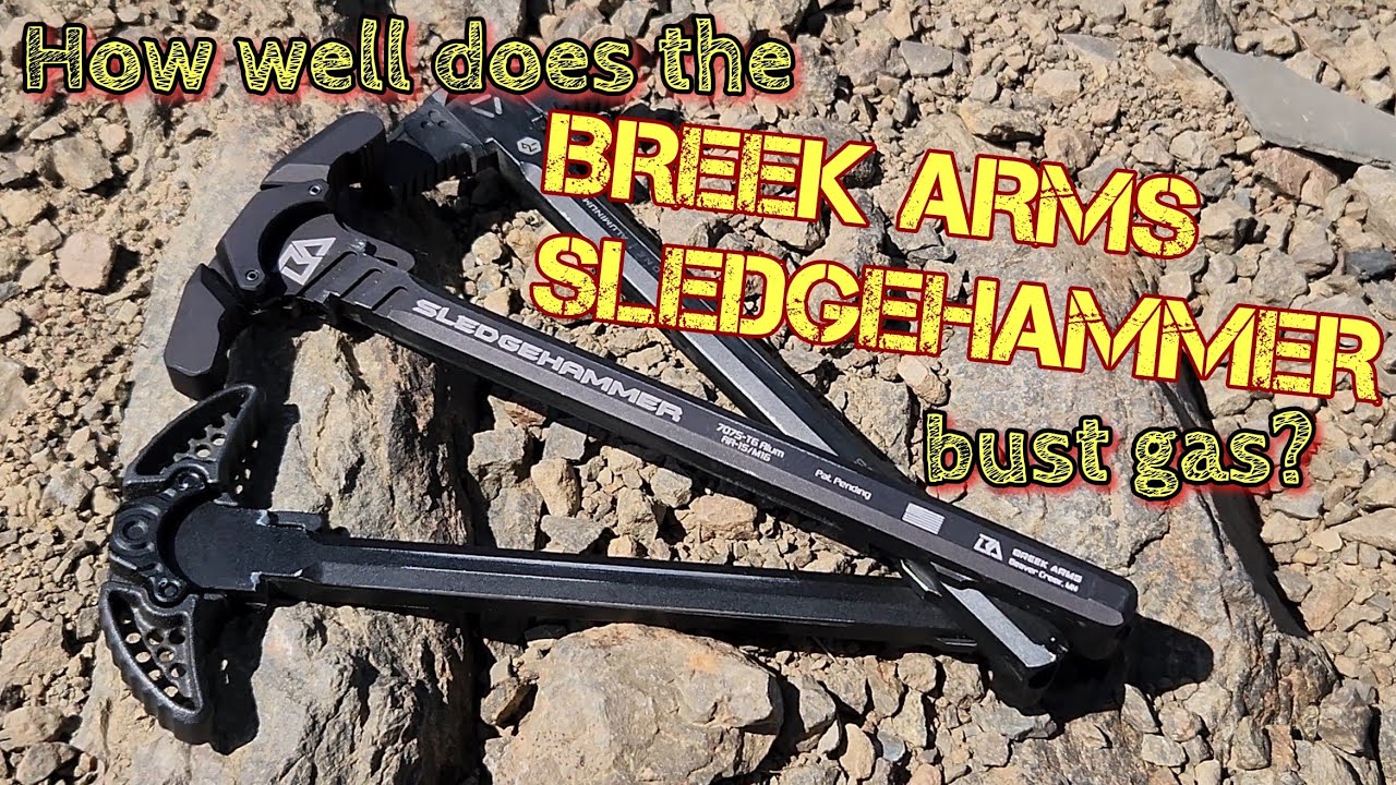 Breek Arms Sledgehammer. The best gas busting charging handle in the business..