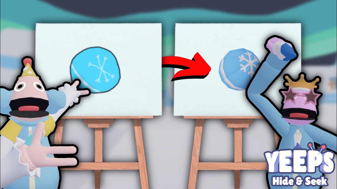 NOOB vs. PRO: PAINT BATTLE in Yeeps Hide And Seek! (Part 2)