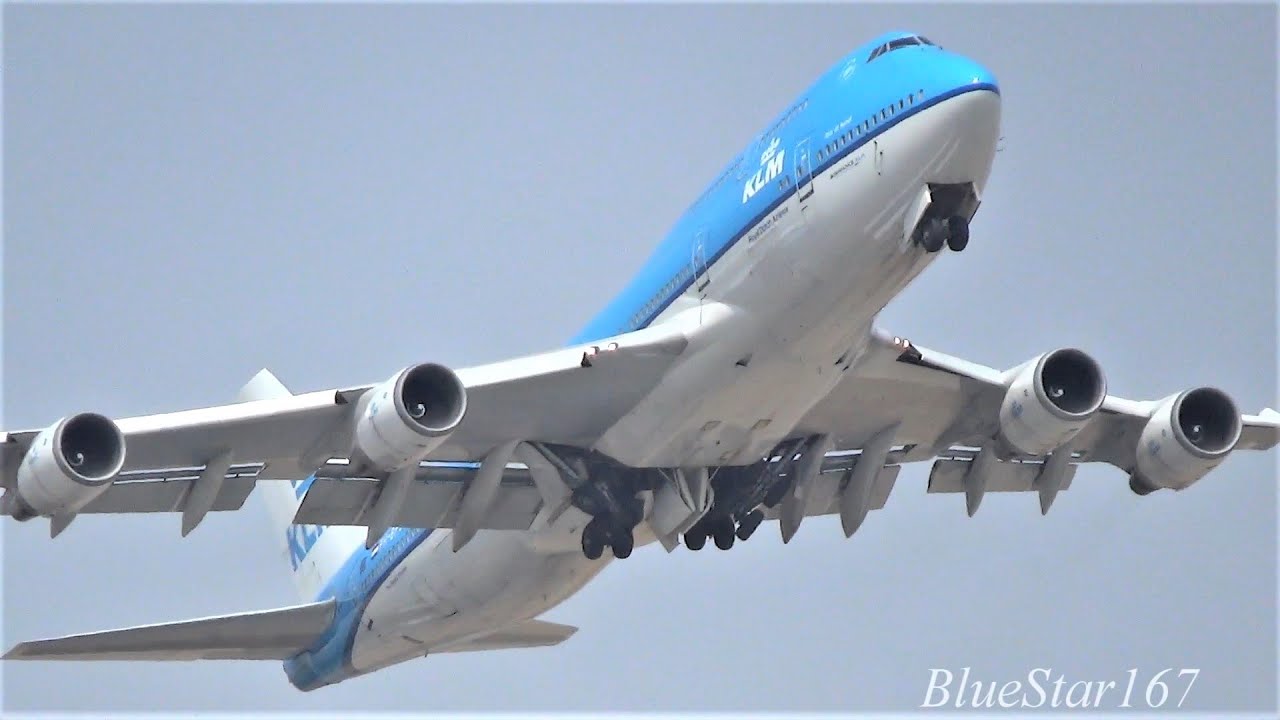 KLM Royal Dutch Airlines Boeing 747-400M (PH-BFS) takeoff from NRT/RJAA (Tokyo - Narita) RWY 16R