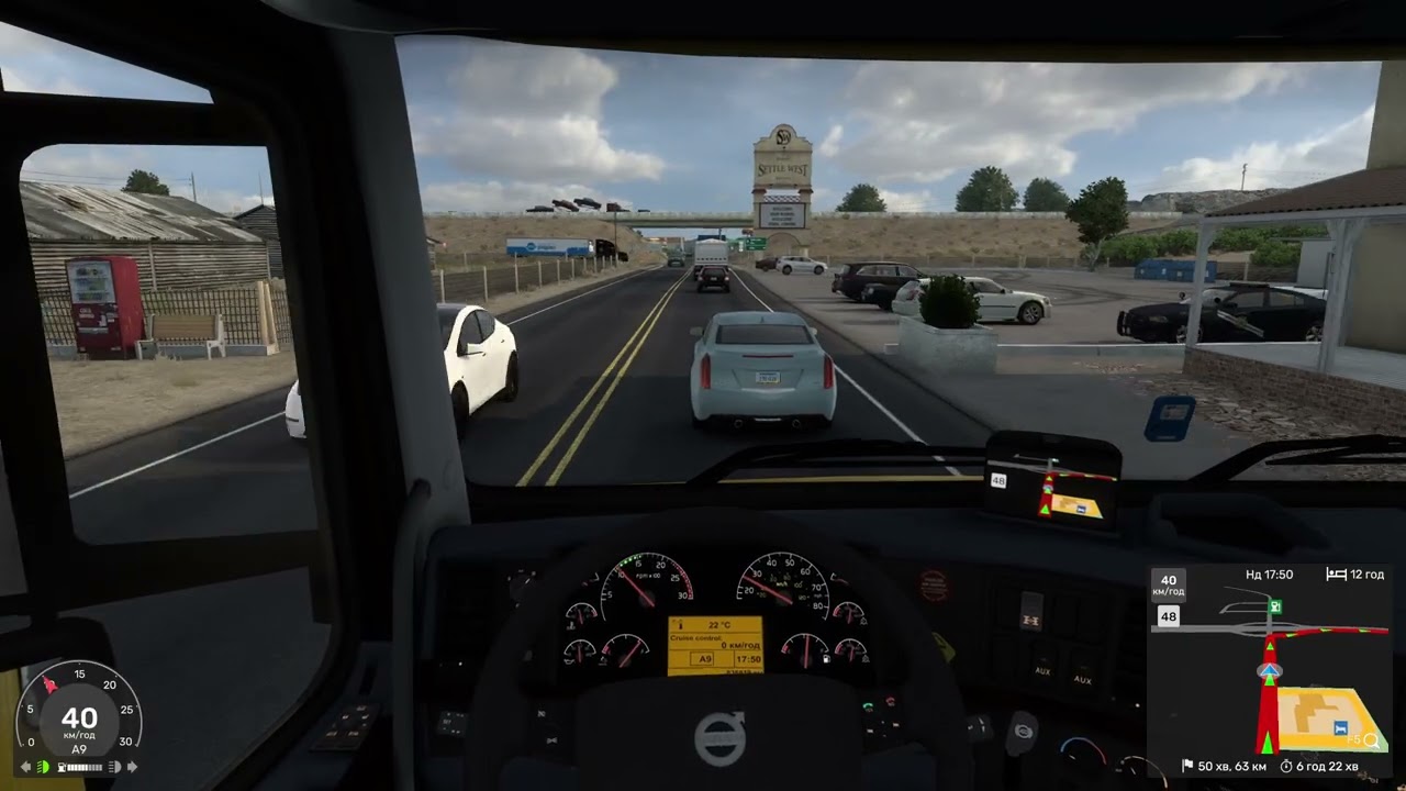 American Truck Simulator Доставляємо овочі по Неваді (15 т) №12
