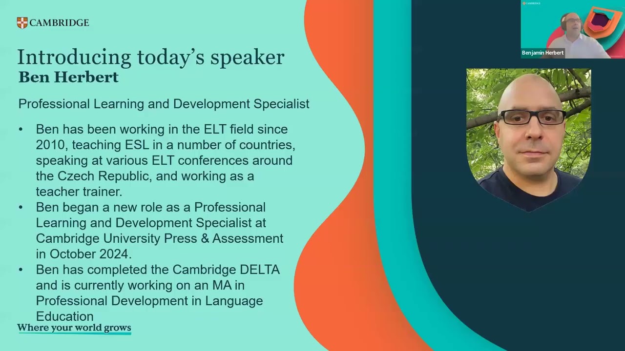 CELTA Webinar with IH Cairo   Cambridge