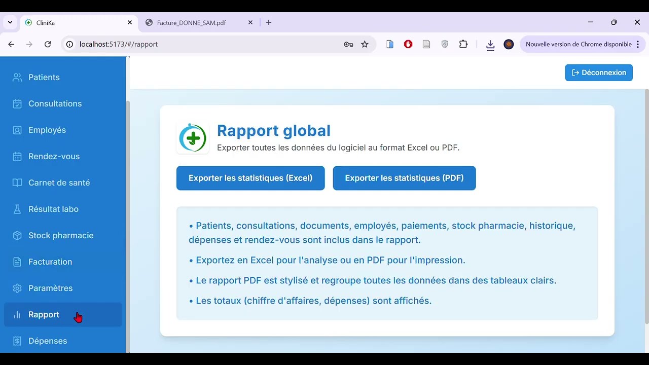Logiciel de gestion de clinique PARTIE 1