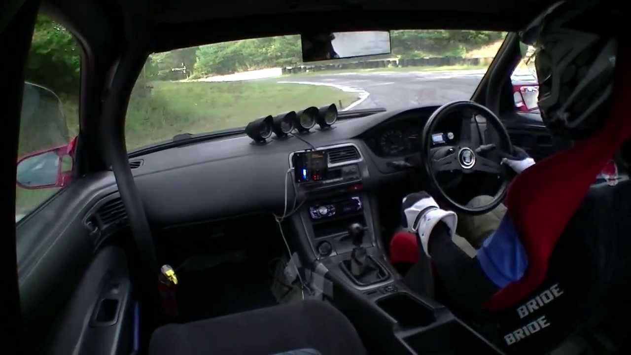 スポーツランド山梨　ドリフト車載　S14 SLY drift onboard silvia