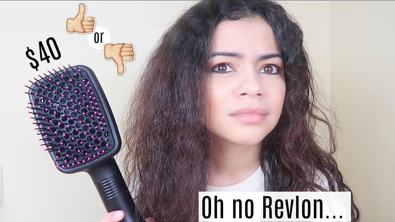TESTING REVLON ONE STEP HAIR DRYER AND STYLER ON CURLY HAIR - HONEST REVIEW (SURPRISE GIVEAWAY)