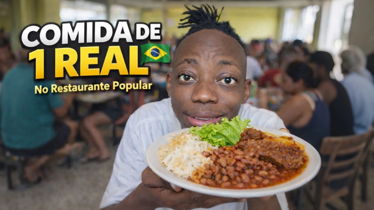 Comi no Restaurante Popular por 1 REAL… Vale a Pena? 😳🇧🇷