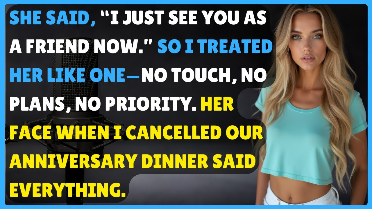 She Said, “I Just See You as a Friend”—So I Matched That Energy, and Her Reaction Spoke Volumes