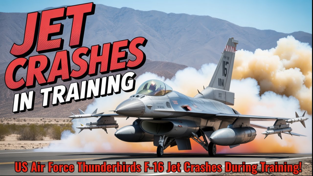 US Air Force Thunderbirds F-16 Jet Crashes During Training!