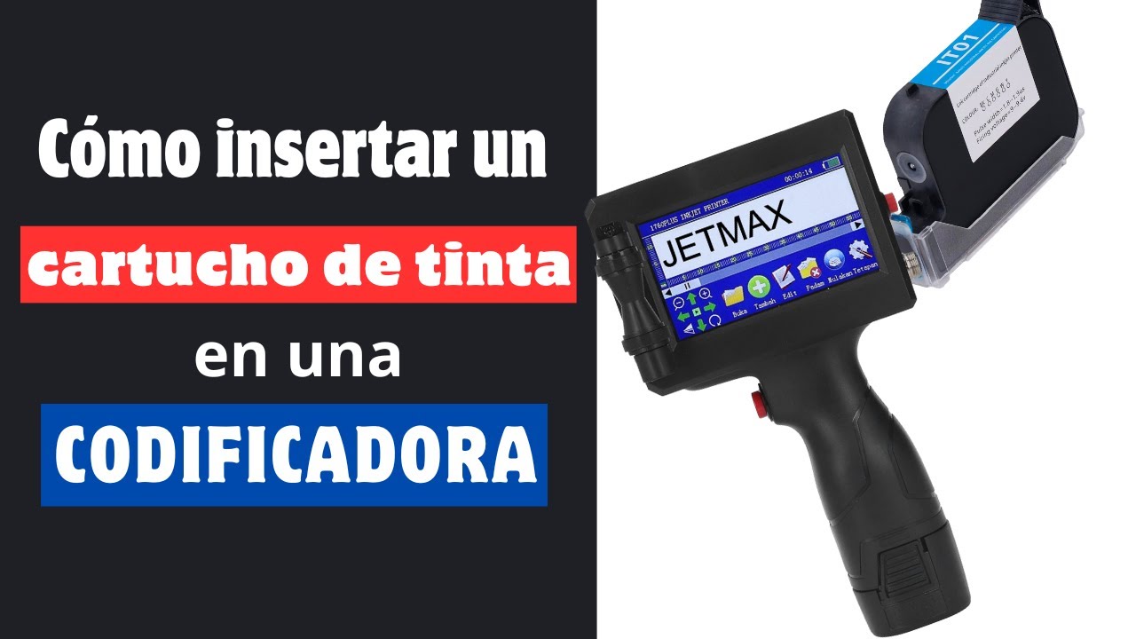 C&oacute;mo instalar un cartucho de tinta en una codificadora manual inkjet