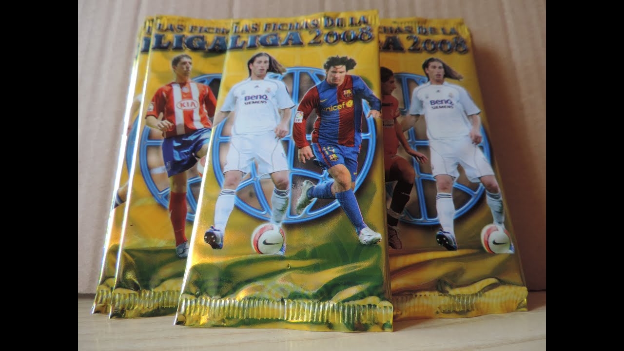 ACTUALLY BREAKS. FICHAS DE LA LIGA 2008 Mundicromo: 10 Packs Opening !