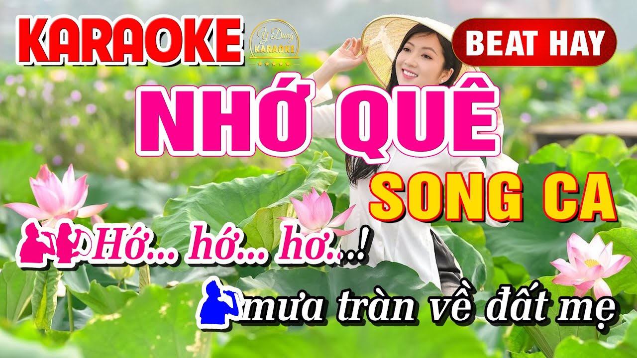 Nhớ Quê Karaoke Song Ca (Thanh Tài & Thanh Quý) - Y Dung Karaoke Beat Hay Dễ Hát