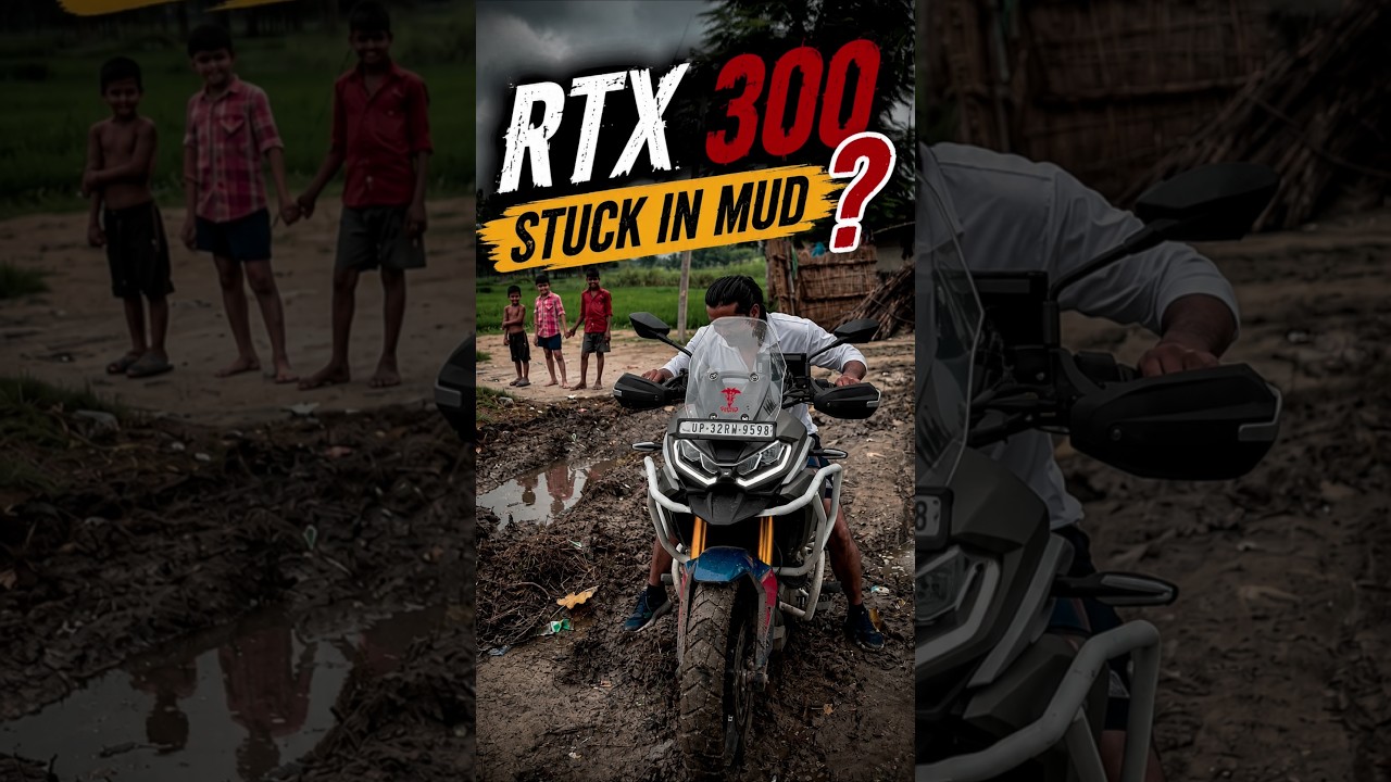 RTX 300 застрял в глубокой грязи! 😱🔥 #RTX300 #Бездорожье #TVS #DoctorBiker #tvsmotorcycles