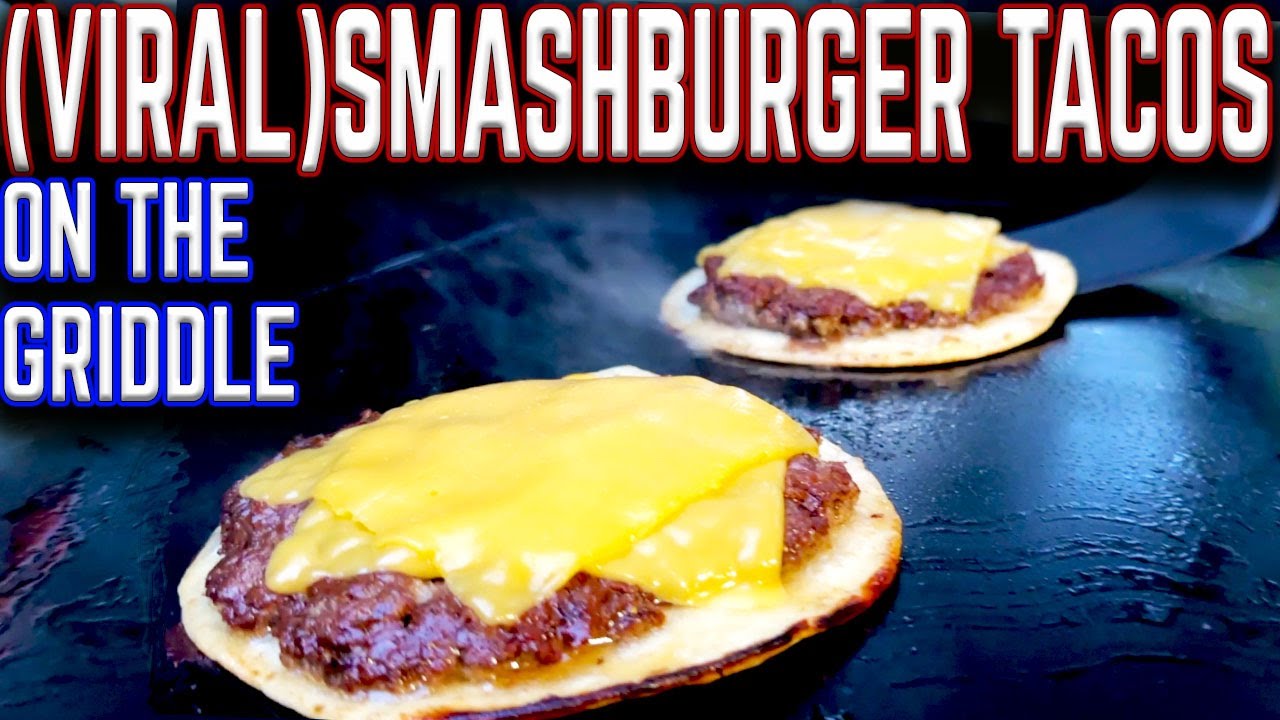 WHY ARE THESE SMASHBURGER TACOS ON THE GRIDDLE VIRAL?! SO GOOD and SO EASY!