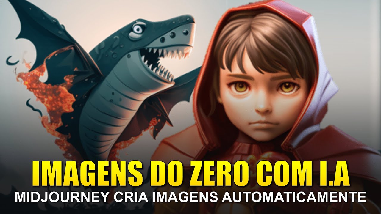 CRIAR IMAGENS do ZERO automaticamente com Inteligência Artificial MidJourney