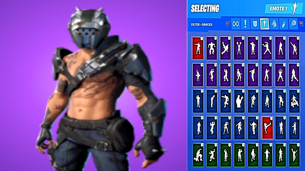 🔥 X-LORD SKIN SHOWCASE WITH ALL FORTNITE DANCES & EMOTES 😱