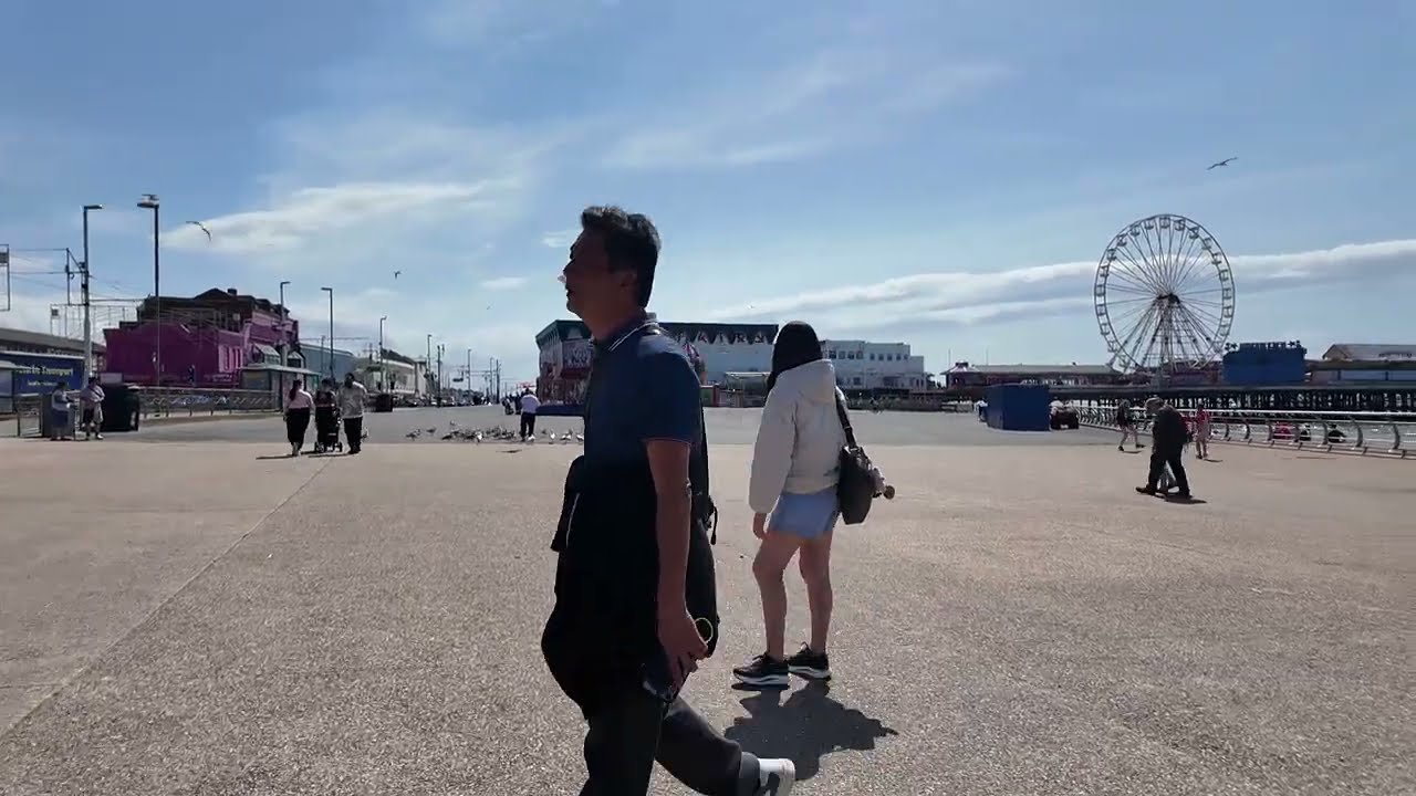 back on the prom......blackpool