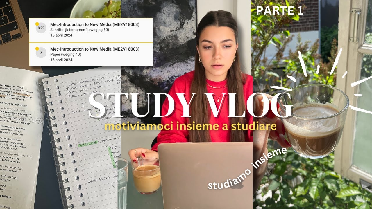 STUDY VLOG | produttivo, motivazione allo studio, esami, workout