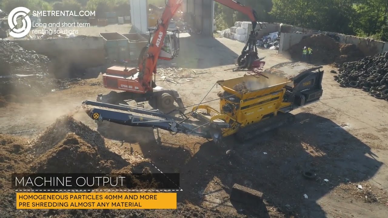 Tana Shark 440D(T) - Waste Shredder - Tyre Shredder - Smet Rental