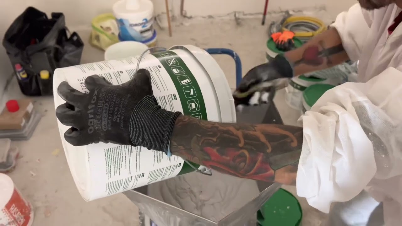 Applicazione Stucco in Pasta con Airless @edilcolormarcodelrio