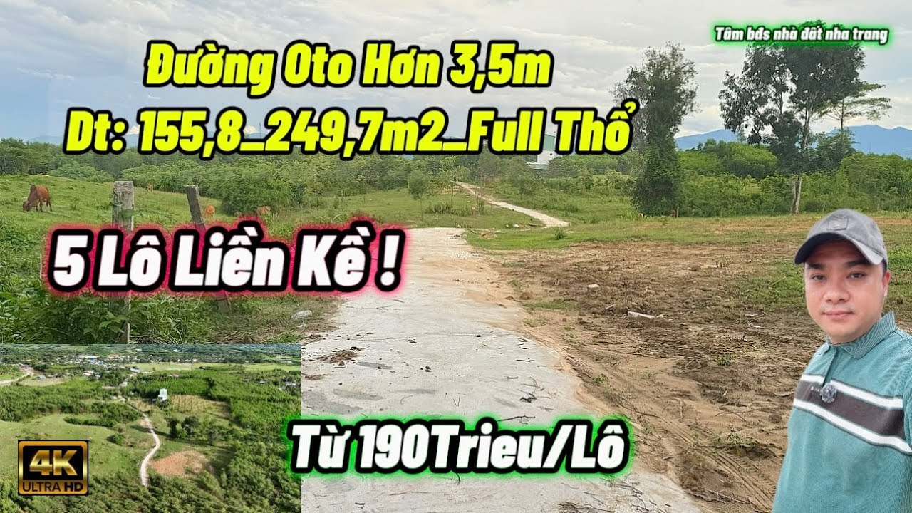 Mở Bán 5 Lô Đất Thổ Cư Khánh Trung Khánh Vĩnh – Chỉ Từ 190 Triệu, Đường Ô Tô ,nhà đất nha trang