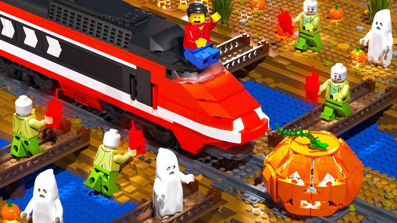 LEGO Train Halloween Ride Fail