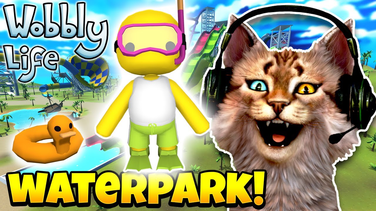 AKU LIBURAN KE WATERPARK TERBESAR DI DUNIA WOBBLY !! 😻 - Wobbly Life Indonesia