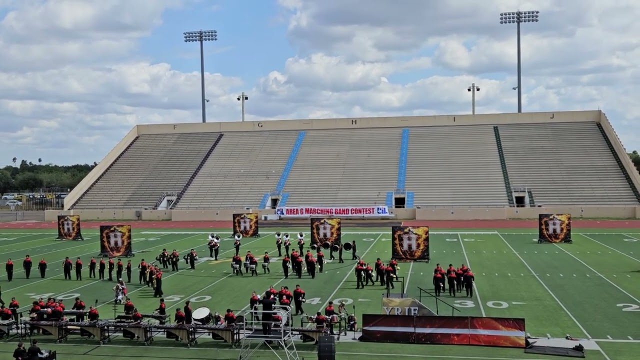 Harlingen High School Big Red Cardinal Band UIL Area G 6A Marching Competition 10/25/2025