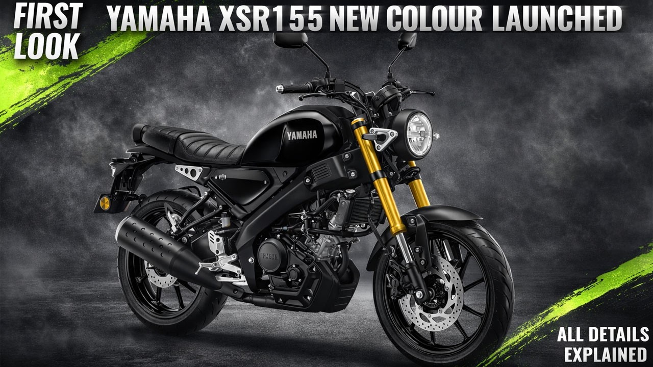 Yamaha XSR 155 Metallic Black Shade Launched - Price From 1.49 Lakh - Explained All Spec, Features
