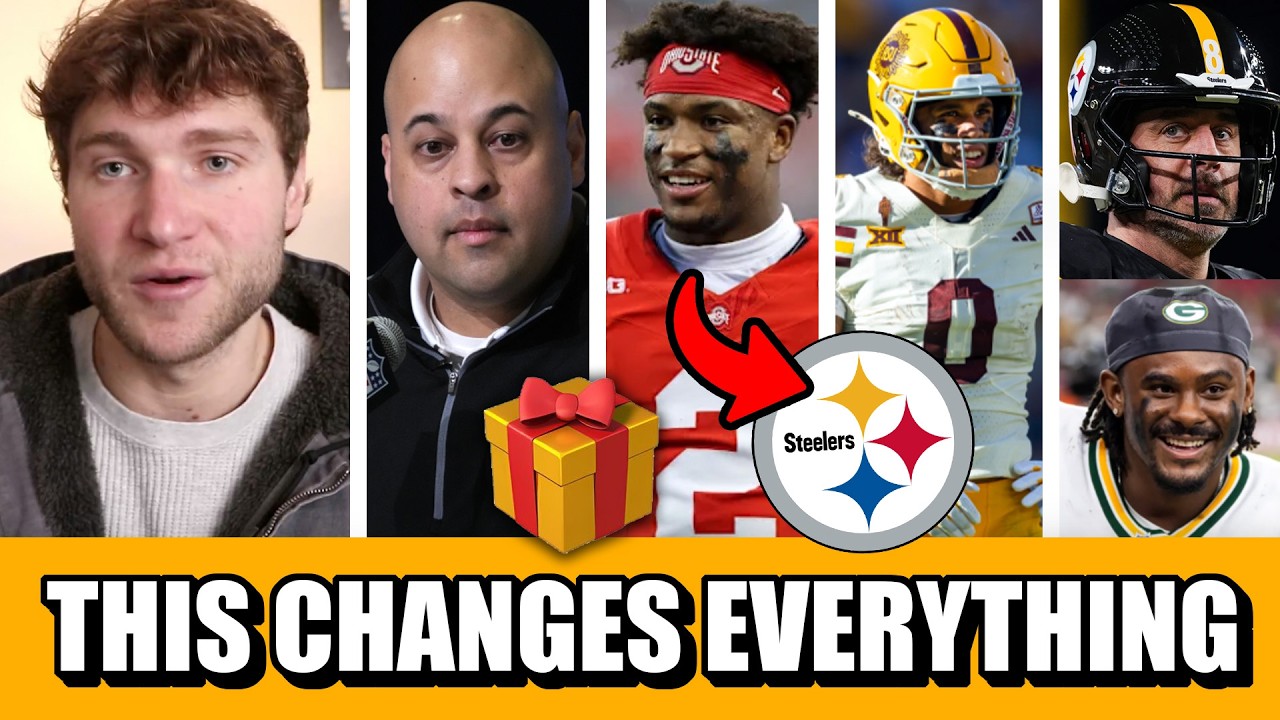 Steelers Get MAJOR GIFT At Scouting Combine + MET With Caleb Downs?? 👀 & Rodgers VS Willis Dilemma..