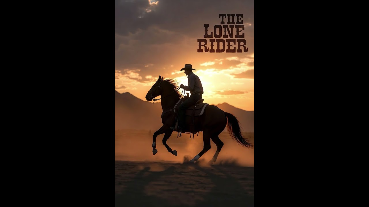The lone rider #darkbluesrock #country #western 