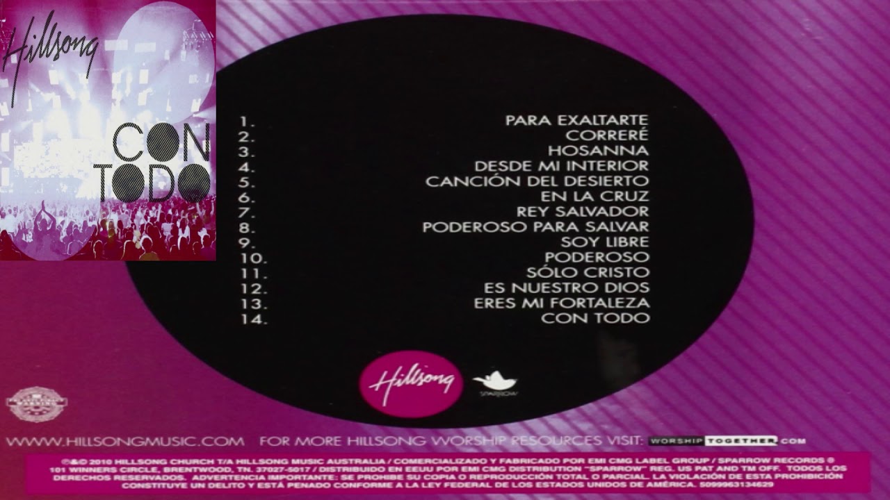 Hillsong en Espa&ntilde;ol - Con Todo Album Completo Musica Cristiana.