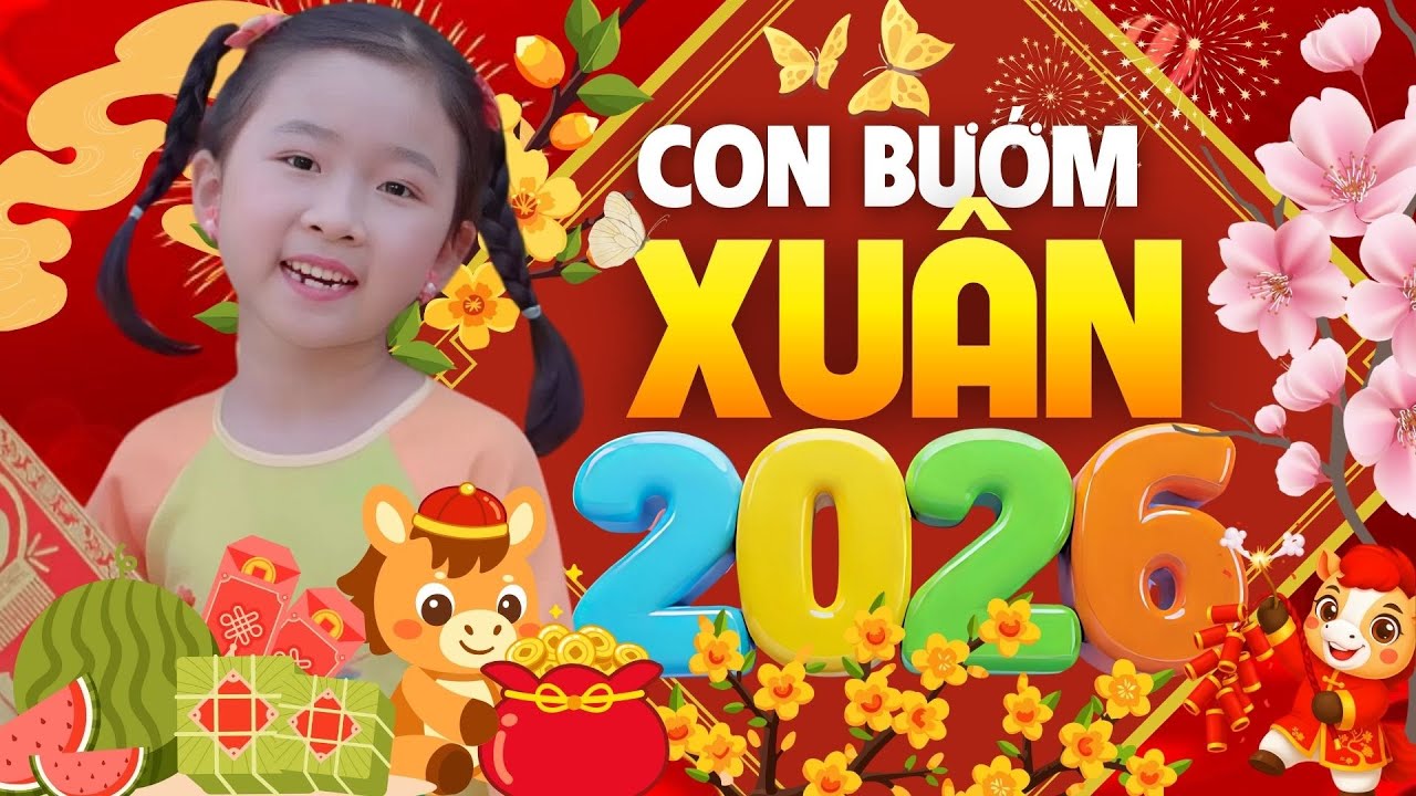 Con Bướm Xinh, Con Bướm Xinh, Con Bướm Đa Tình... - CON BƯỚM XUÂN ♫ Nhạc Tết Thiếu Nhi Sôi Động