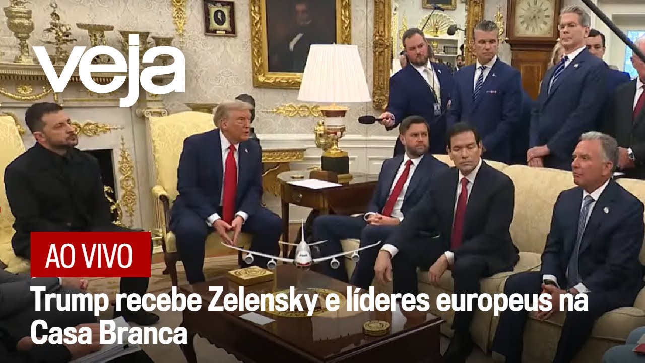AO VIVO: Trump recebe Zelensky e líderes europeus na Casa Branca