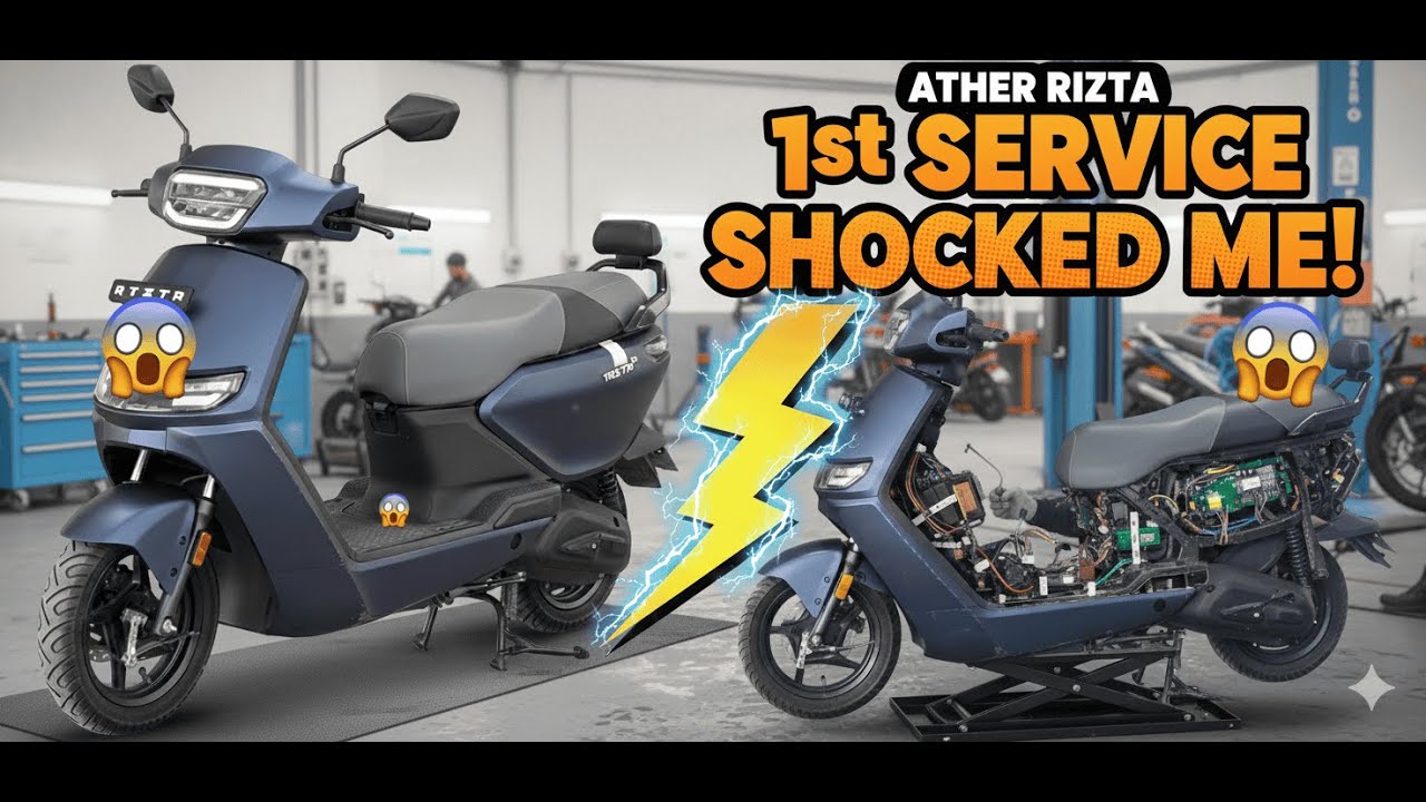 Ather ritz 1st service shocked me #teluguvlogs #automobile #trending #ather_electric_scooter