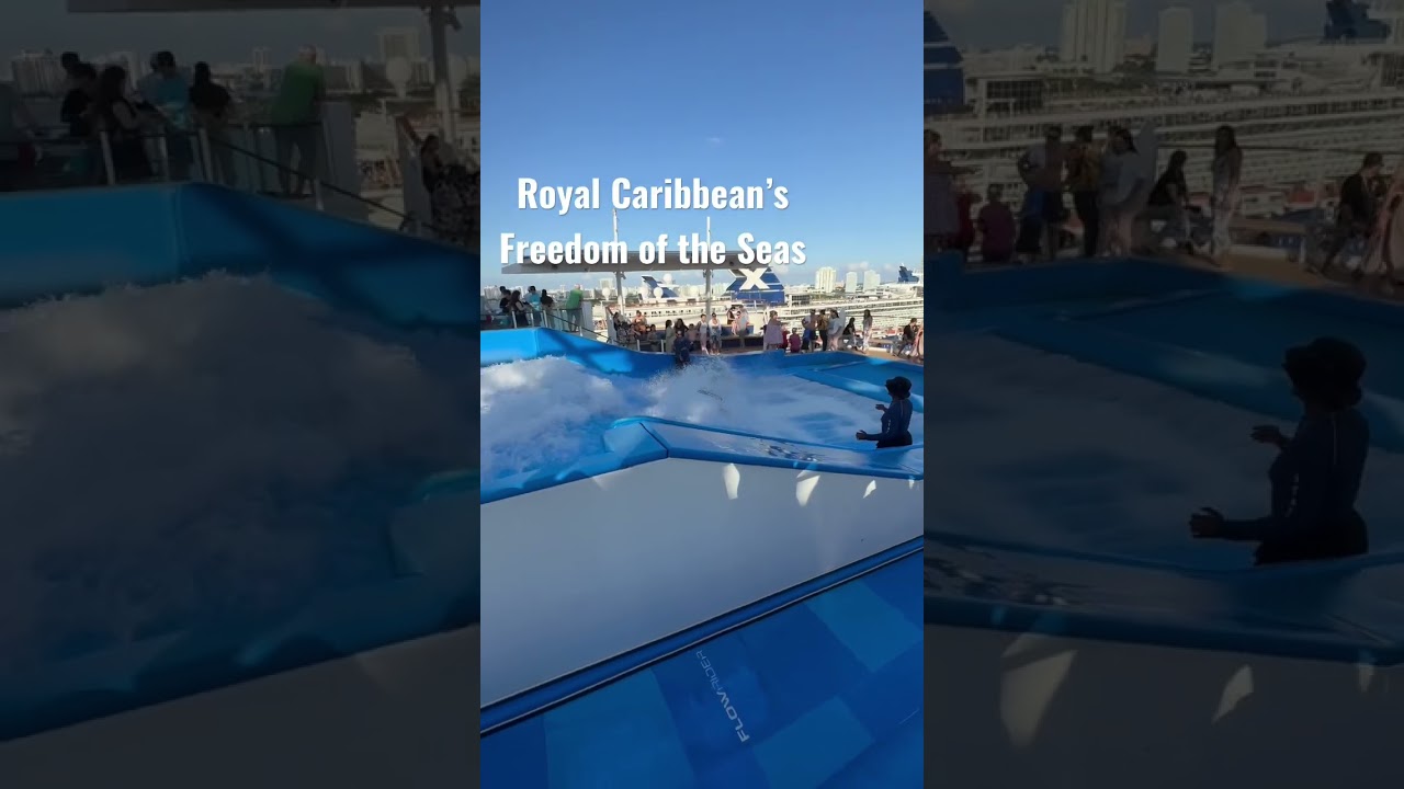 Flowrider Surf Simulator on Royal Caribbean’s Freedom of the Seas Cruise Ship