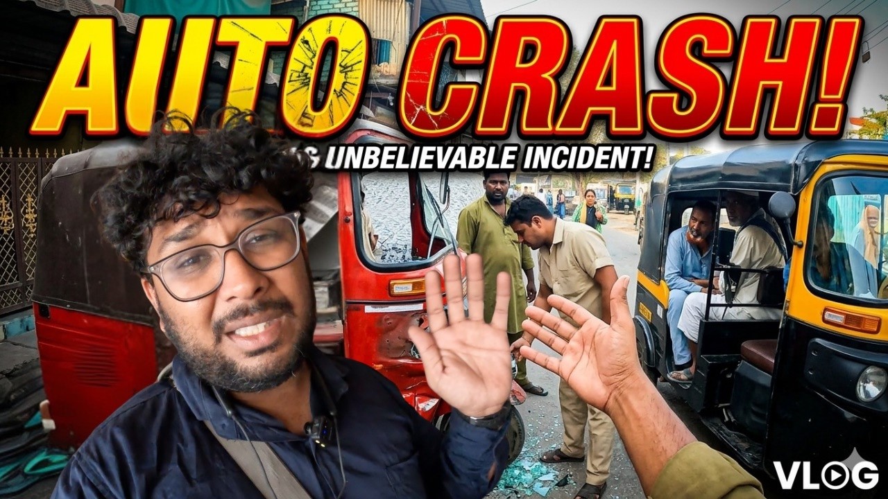 Auto Rickshaw Crashed Into a Tempo! 😳 | What Happened Next | Vlog 93/365