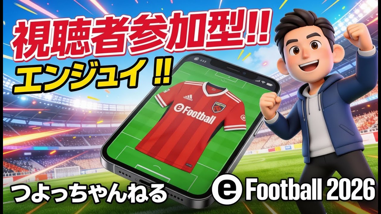 [#eFootball2026]朝活！参加型！初見さん大歓迎！へたっぴーがイーフトするよー！！フレマ募集中！