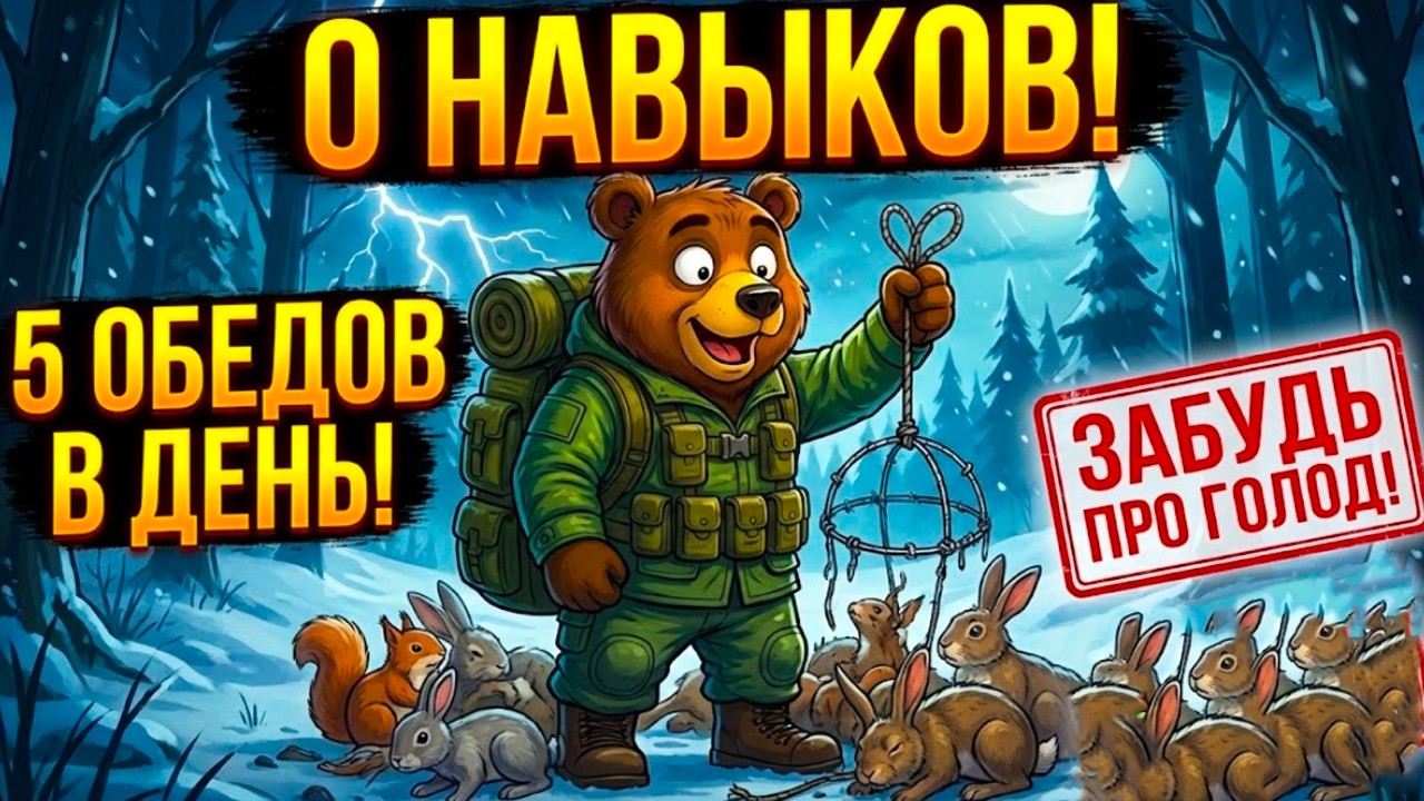 Секрет выживания: Как добыть 5 порций еды, имея лишь кусок проволоки.