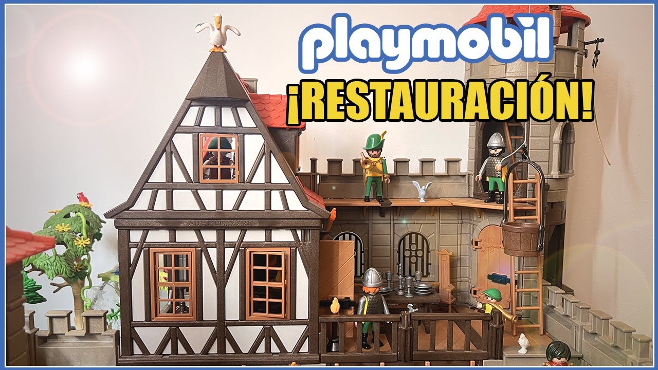 🧐⚒️RESTAURAMOS piezas del GRAN CASTILLO de PLAYMOBIL 3666 ⚒️🧐