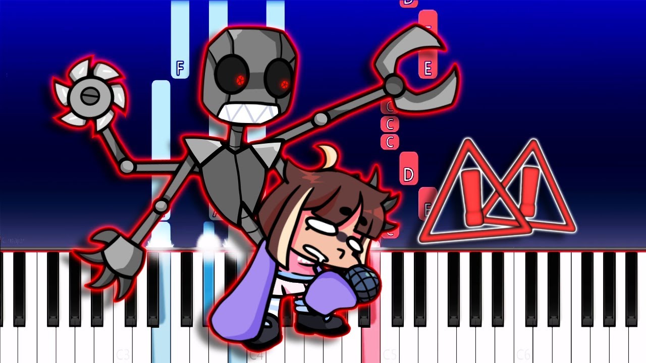 Censory Overload ! VS QT - Friday Night Funkin (Piano Tutorial)