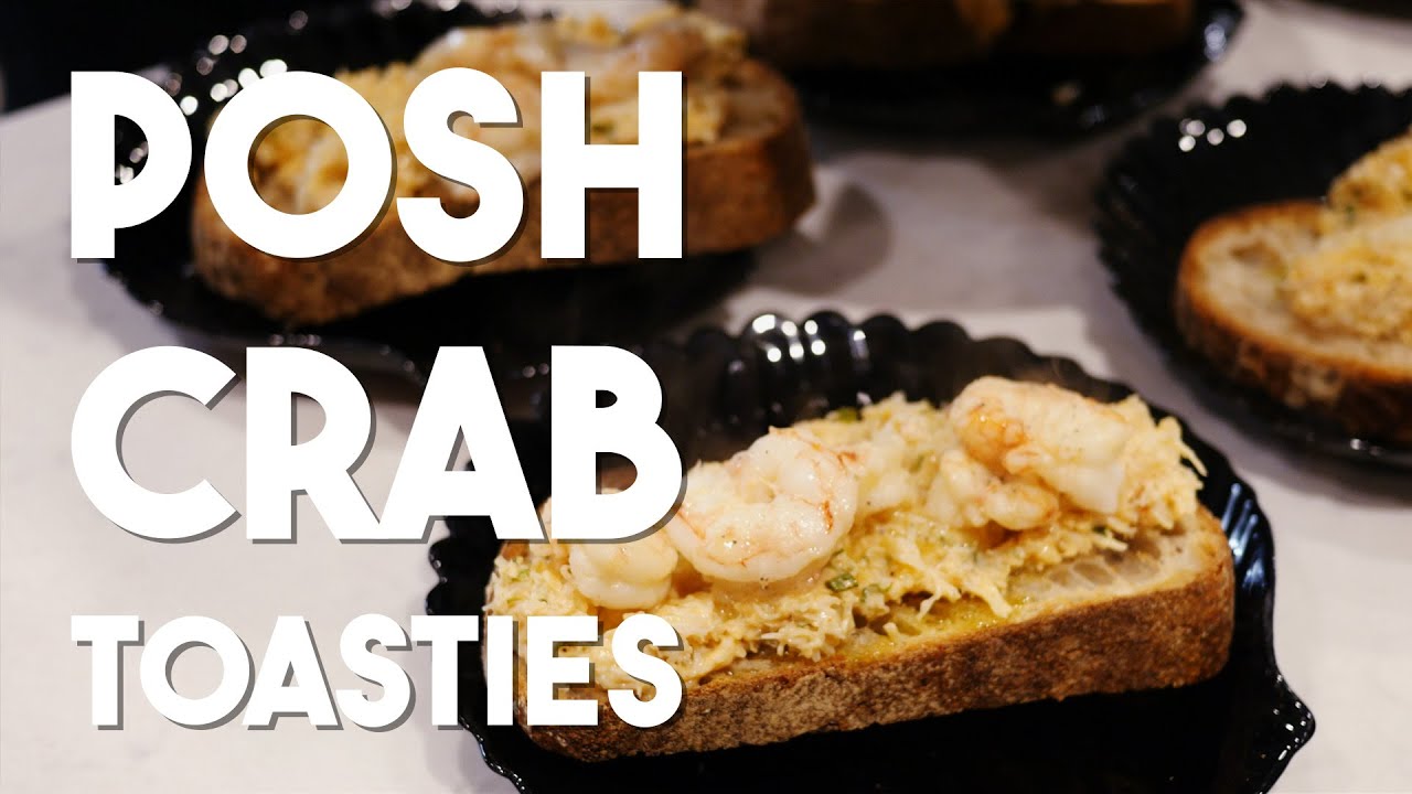 POSH CHILLI CRAB TOASTIES RECIPE | KNOB BY THE HOB | #recipe #cooking #food #crab #howto #cook