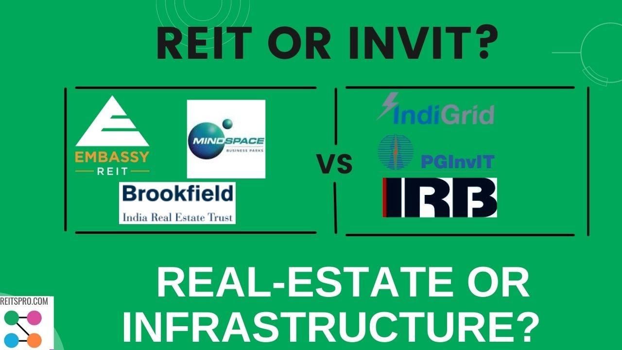 What is InvIT vs what is REIT, Reit and Invit comparison, irb invit fund, brookfield reit india