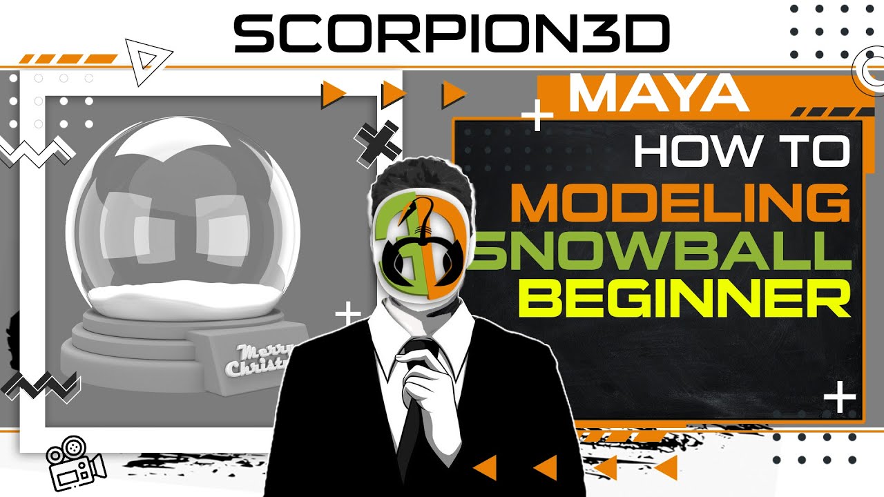 MAYA MODELING TUTORIAL FOR BEGINNER: HOW TO MODEL SNOWBALL