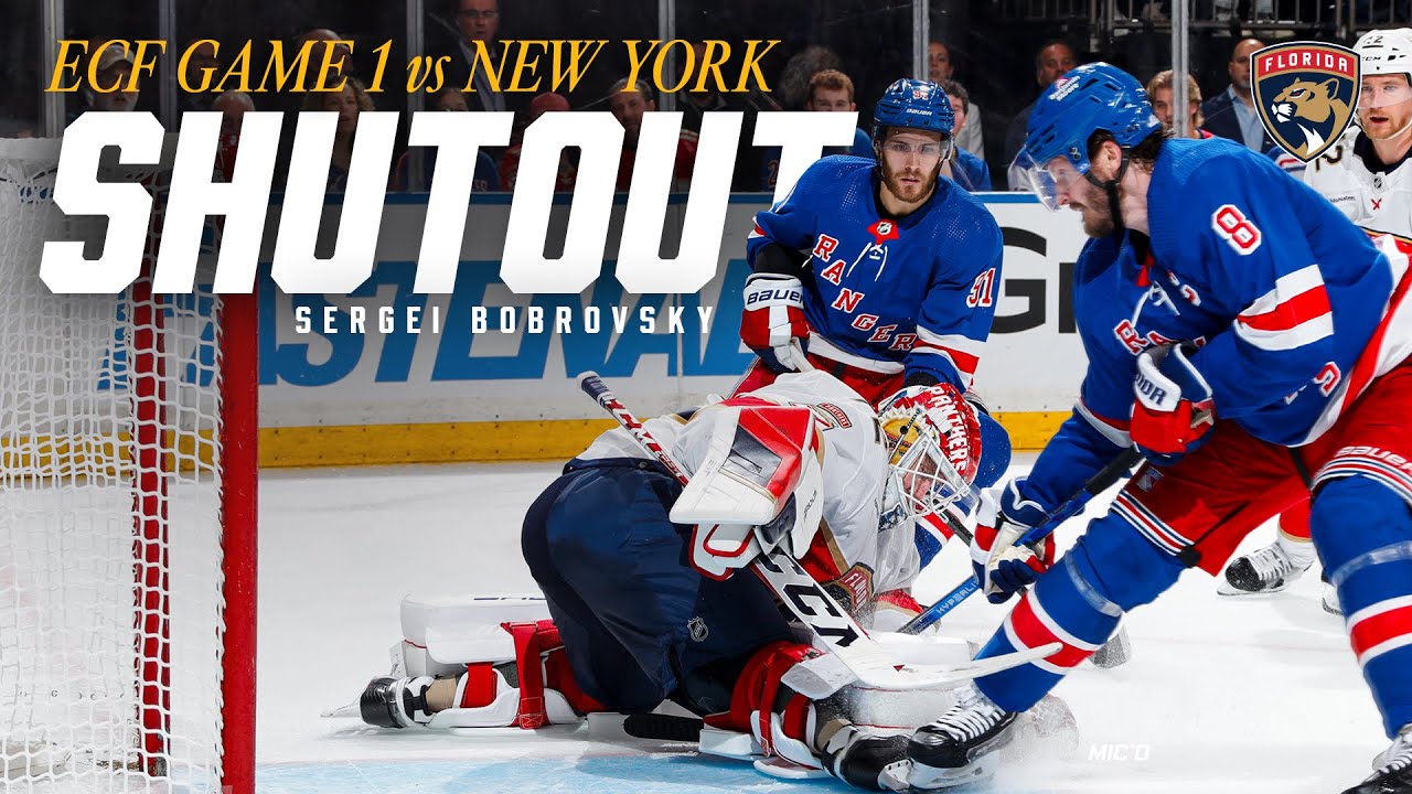 BOB-BY! BOB-BY! Sergei Bobrovsky SHUTS OUT New York in Game 1 of the ECF!