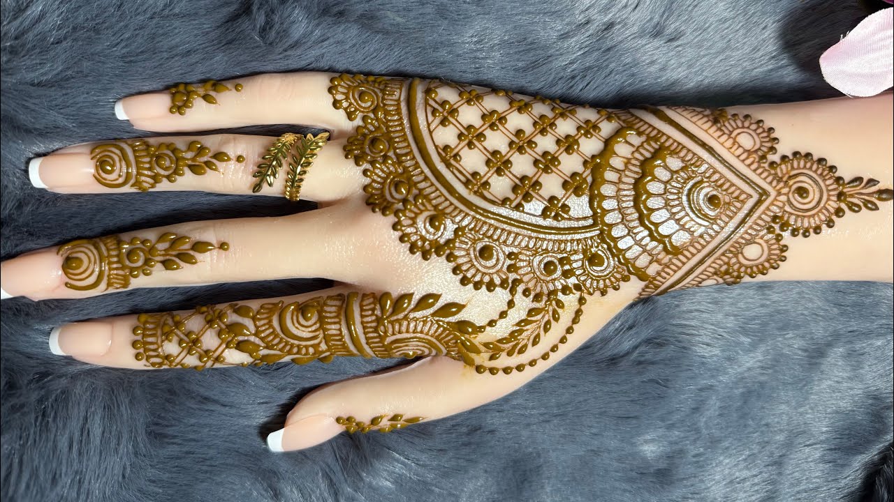 Beautiful Backhand Mehendi DesignTutorial 