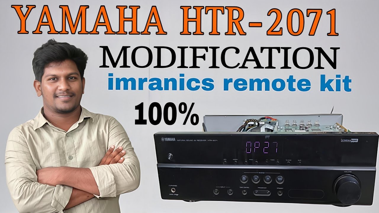 Yamaha HTR-2071 AV Receiver Repair | MCU IC Failure Fix & Full Modification in telugu