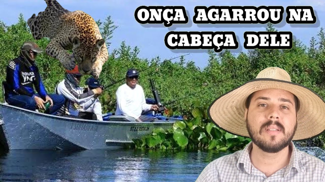 A Onça Pintada pulou na Canoa e Atacou o João de 16 anos